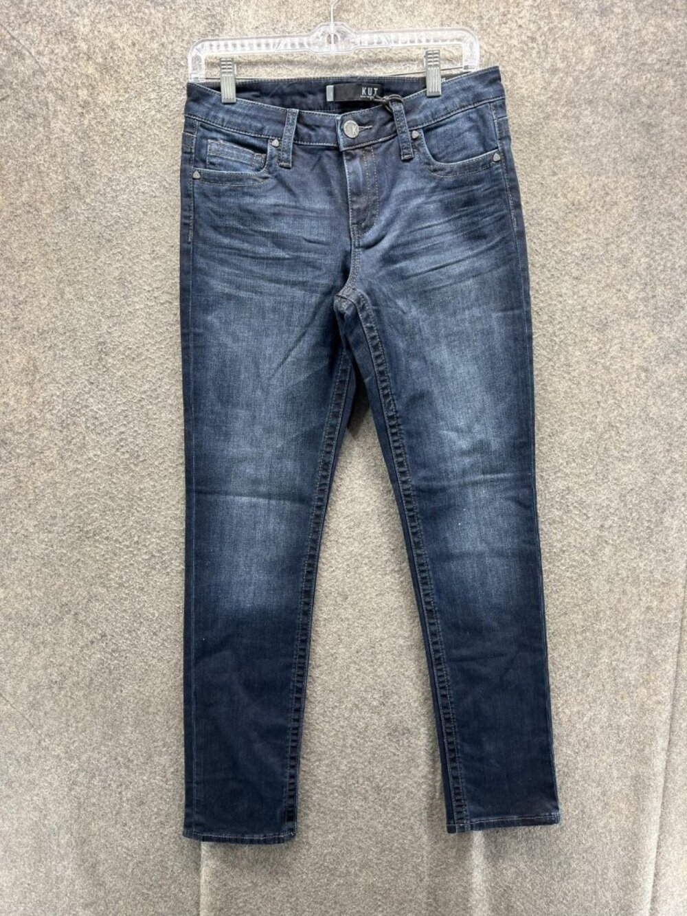 KUT From The Kloth Stevie Straight Leg Jeans Womens 4 Blue Dark Wash Denim